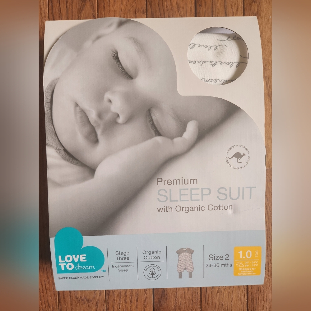 Love to Dream Organic Cotton Sleep Suit